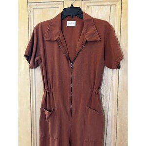 Noble Adult Utility Jumpsuit Size Medium Brown RARE